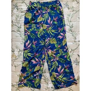 H&M Floral Wide Leg Pants